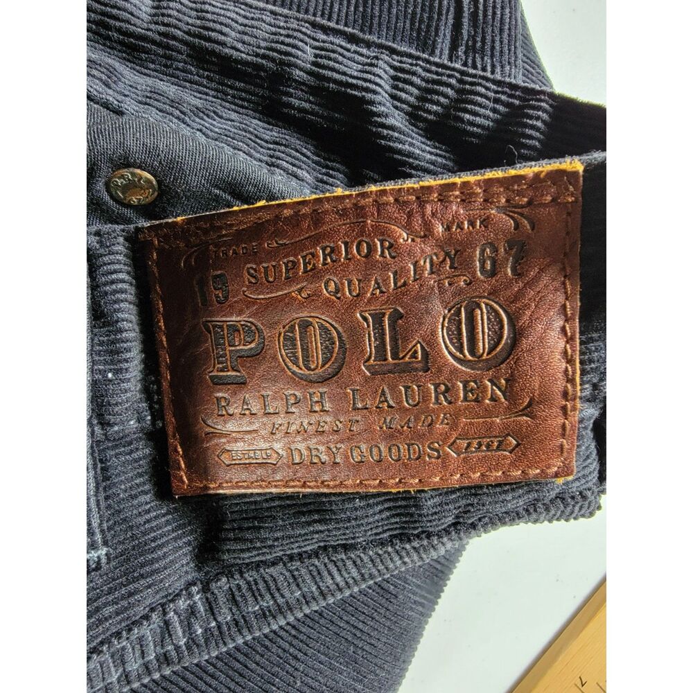 Ralph Lauren Polo Corduroy Navy Blue Pants - 36 x 32 - Picture 8 of 9